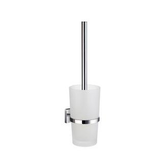Smedbo RK333 15 in. Wall Mounted Toilet Brush and Holder in Polished Chrome from the House Collection